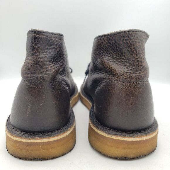 CLARKS Desert Chukka Boots Mens Size 10.5 M Bushacre Pebbled Brown Leather 21621 - Picture 5 of 9